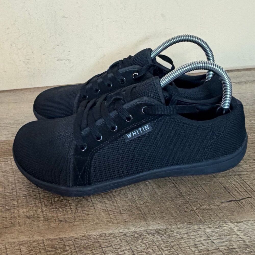 black Whitin minimalist barefoot sneakers size 39 shoes
